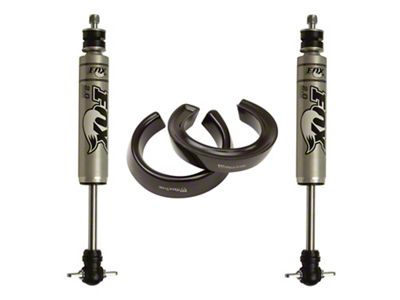 Max Trac 2-Inch Front Lift Coil Springs with Shocks (09-18 2WD 3.6L, 3.7L RAM 1500)