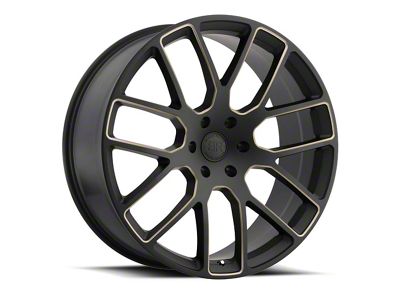 Black Rhino Kunene Matte Black Dart Tint Milled 5-Lug Wheel; 24x10; 25mm Offset (09-18 RAM 1500)