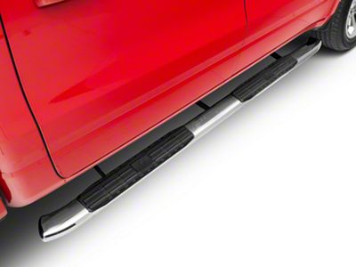 Barricade Pinnacle 4-Inch Oval Bent End Side Step Bars; Stainless Steel (19-23 RAM 1500 Crew Cab)