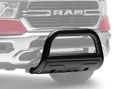 Barricade 3.50-Inch Oval Bull Bar with Skid Plate; Black (19-23 RAM 1500, Excluding Rebel & TRX)