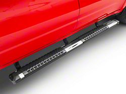 Barricade Saber 5-Inch Aluminum Side Step Bars; Stainless Cover Plates (19-23 RAM 1500 Quad Cab)