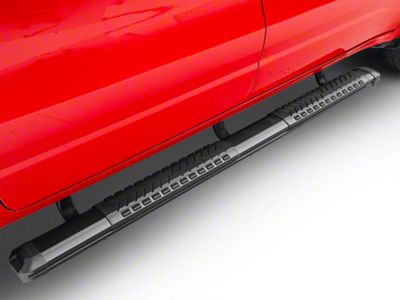 Barricade Saber 5-Inch Aluminum Side Step Bars; Black Cover Plates (19-23 RAM 1500 Quad Cab)