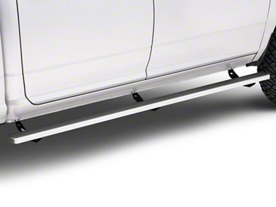 4-Inch iStep Running Boards; Hairline Silver (09-18 RAM 1500 Crew Cab)