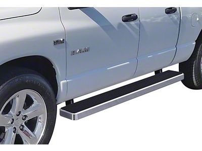 6-Inch iStep Running Boards; Hairline Silver (02-08 RAM 1500 Quad Cab)