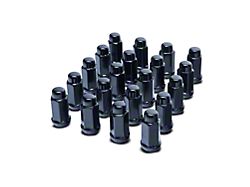 Black XL Acorn Lug Nut Kit; 14mm x 1.5; Set of 24 (19-23 RAM 1500)