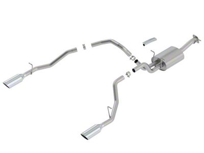 Borla S-Type Dual Exhaust System with Chrome Tips; Rear Exit (19-23 5.7L RAM 1500)