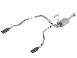 Borla S-Type Dual Exhaust System with Black Chrome Tips; Rear Exit (19-23 5.7L RAM 1500)