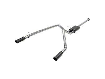 Flowmaster American Thunder Dual Exhaust System with Black Tips; Rear Exit (19-23 5.7L RAM 1500 w/ Factory Dual Exhaust)