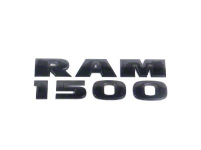 Mopar RAM 1500 Front Door Emblem; Black (09-18 RAM 1500)
