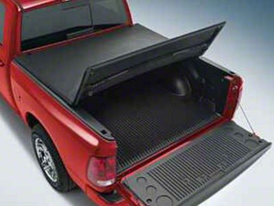 Mopar Soft Tri-Fold Tonneau Cover; Black (09-18 RAM 1500 w/o RAM Box)