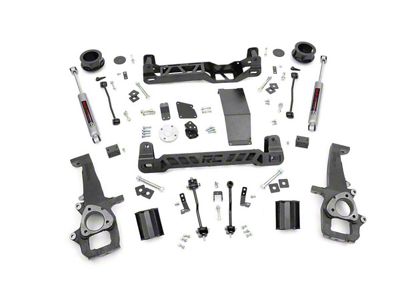 Rough Country 4-Inch Suspension Lift Kit with Premium N3 Shocks (12-18 4WD RAM 1500 w/o Air Ride)
