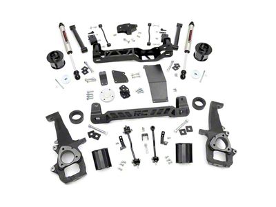 Rough Country 6-Inch Suspension Lift Kit with V2 Monotube Shocks (12-18 4WD RAM 1500 w/o Air Ride)