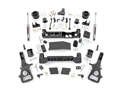 Rough Country 5-Inch Suspension Lift Kit with Premium N3 Shocks (19-23 4WD RAM 1500 w/ Air Ride, Excluding TRX)