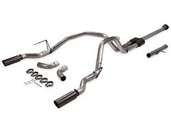 Flowmaster Outlaw Dual Exhaust System with Black Tips; Side/Rear Exit (19-23 5.7L RAM 1500)