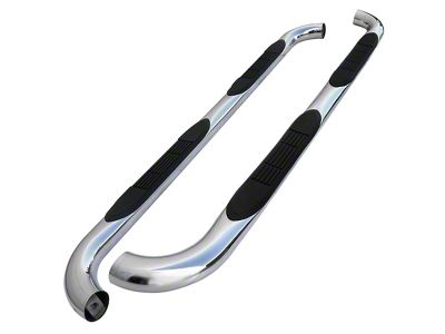 3-Inch Round Side Step Bars; Chrome (19-23 RAM 1500 Quad Cab)