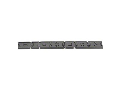 Mopar Big Horn Tailgate Emblem; Black (19-23 RAM 1500)