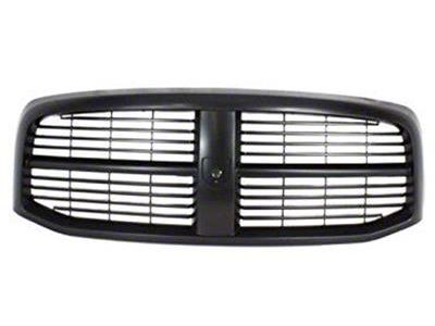 Upper Replacement Grille Shell; Black (06-08 RAM 1500)