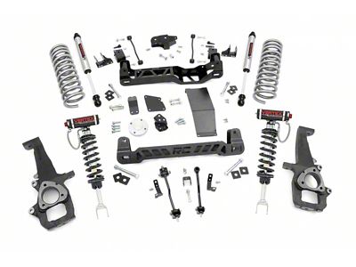 Rough Country 6-Inch Suspension Lift Kit with Vertex Adjustable Coil-Overs and V2 Monotube Shocks (12-18 4WD RAM 1500 w/o Air Ride)