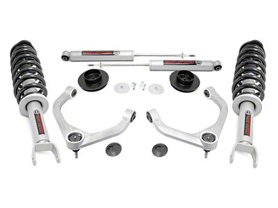 Rough Country 3.50-Inch Bolt-On Suspension Lift Kit with Lifted N3 Struts and Premium N3 Shocks (19-23 4WD RAM 1500 w/o Air Ride, Excluding TRX and V6)
