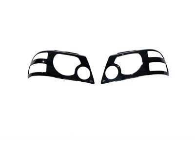 Projektorz Headlight Covers; Black (02-05 RAM 1500)