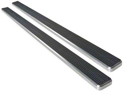 5-Inch iStep Running Boards; Hairline Silver (19-23 RAM 1500 Quad Cab)