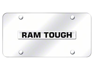 RAM Tough License Plate; Chrome on Chrome (Universal; Some Adaptation May Be Required)