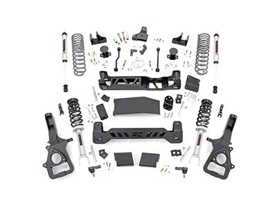 Rough Country 6-Inch Suspension Lift Kit with Lifted Struts, Premium N3 Shocks and Rear Variable Rate Coil Springs (19-23 4WD RAM 1500 w/o 22-Inch Factory Wheels & w/o Air Ride, Excluding TRX)