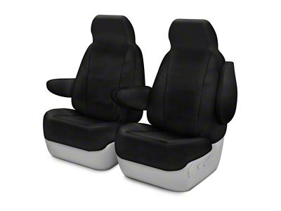 Coverking Cordura Ballistic Custom-Fit Front Seat Covers; Black (19-23 RAM 1500 w/ Bucket Seats)