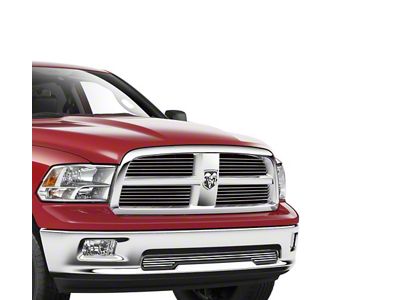 Stainless Steel Billet Lower Grille Insert; Chrome (09-12 RAM 1500, Excluding Express & Sport)