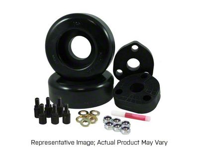 Ground Force 2-Inch Front / 1-Inch Rear Leveling Kit (19-23 4WD RAM 1500 w/o Air Ride, Excluding TRX)