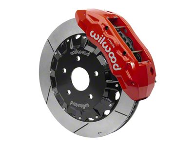 Wilwood Tactical Extreme TX6R Front Big Brake Kit with 16-Inch Slotted Rotors; Red Calipers (13-18 RAM 1500)