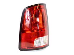 Mopar Factory Replacement Tail Light; Black Housing; Red Lens; Driver Side (09-18 RAM 1500 w/ Factory Halogen Tail Lights)
