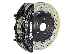 Brembo GT Series 6-Piston Front Big Brake Kit with 15-Inch 2-Piece Cross Drilled Rotors; Black Calipers (04-08 RAM 1500)