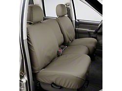 Covercraft Seat Saver Polycotton Custom Second Row Seat Cover; Wet Sand (2003 RAM 2500 Quad Cab w/ Full Rear Bench Seat)
