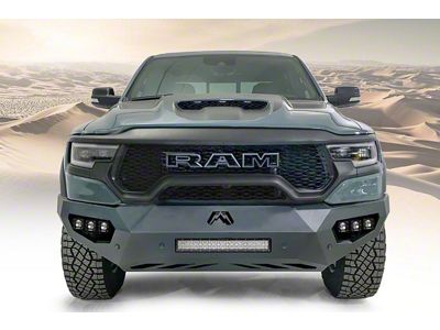 Fab Fours Vengeance Front Bumper with No Guard; Bare Steel (21-23 RAM 1500 TRX)
