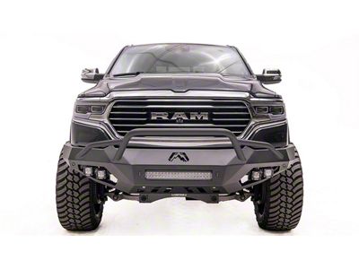 Fab Fours Vengeance Front Bumper with Pre-Runner Guard; Bare Steel (19-23 RAM 1500, Excluding Rebel & TRX)