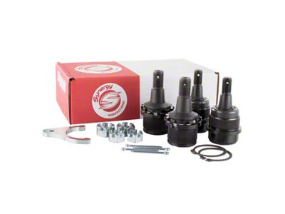 Synergy Manufacturing HD Adjustable Ball Joint Kit; Knurled (03-12 4WD RAM 3500)