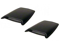 2-Piece Eclipse Hood Scoops; Smooth Black; Large (97-08 F-150)