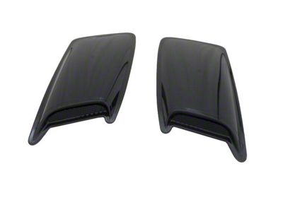 2-Piece Eclipse Hood Scoops; Smooth Black; Large (07-09 Tahoe)