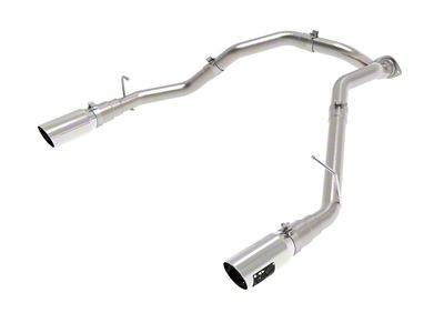 AFE Large Bore-HD 3-Inch DPF-Back Exhaust System with Polished Tips; Rear Exit (20-23 3.0L EcoDiesel RAM 1500)