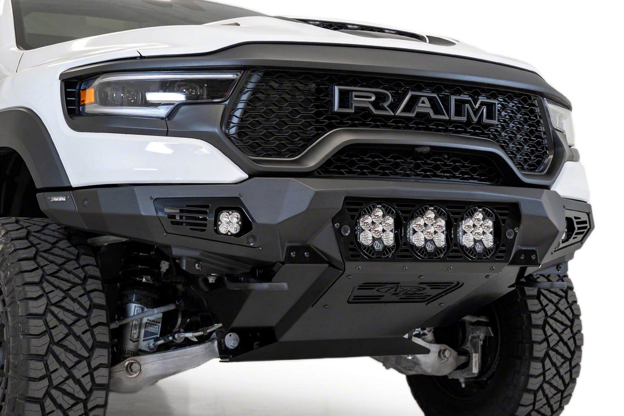 Addictive Desert Designs RAM 1500 Bomber Front Bumper for Baja Designs ...