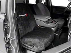 Seat Towel with RAM Dodge Logo; Black (Universal; Some Adaptation May Be Required)