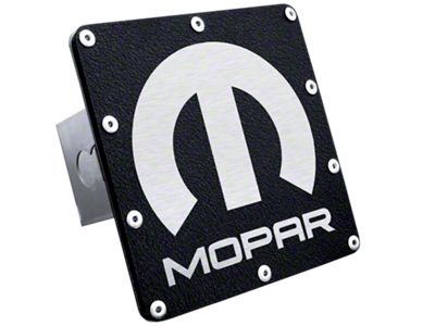 Mopar Class III Trailer Hitch Plug; Rugged Black (Universal; Some Adaptation May Be Required)