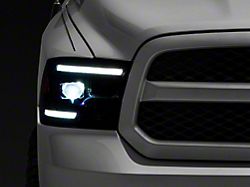 Morimoto XB Hybrid LED Headlights; Black Housing; Clear Lens (09-18 RAM 1500 w/ Factory Halogen Non-Projector Headlights)