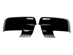 Full Mirror Covers with Turn Signal Openings; Gloss Black (13-18 RAM 1500)