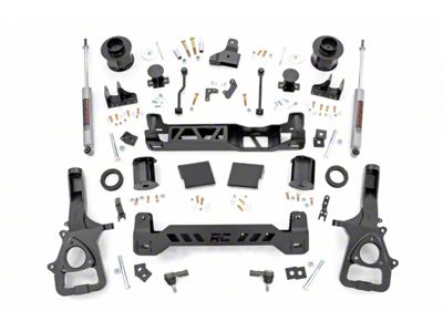 Rough Country 6-Inch Suspension Lift Kit with Premium N3 Shocks (19-23 2WD RAM 1500 w/o 22-Inch Factory Wheels & w/o Air Ride)