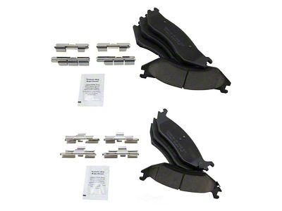 Ceramic Brake Pads; Front and Rear (03-05 RAM 1500, Excluding SRT-10)