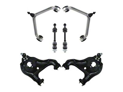 Front Upper and Lower Control Arms with Ball Joints and Sway Bar Links (02-05 2WD RAM 1500)