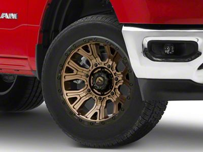 Fuel Wheels Traction Matte Bronze with Black Ring 6-Lug Wheel; 20x10; -18mm Offset (19-23 RAM 1500)