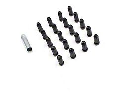 Black 6-Spline Lug Nut Kit; 9/16-Inch; Set of 20 (02-11 RAM 1500)
